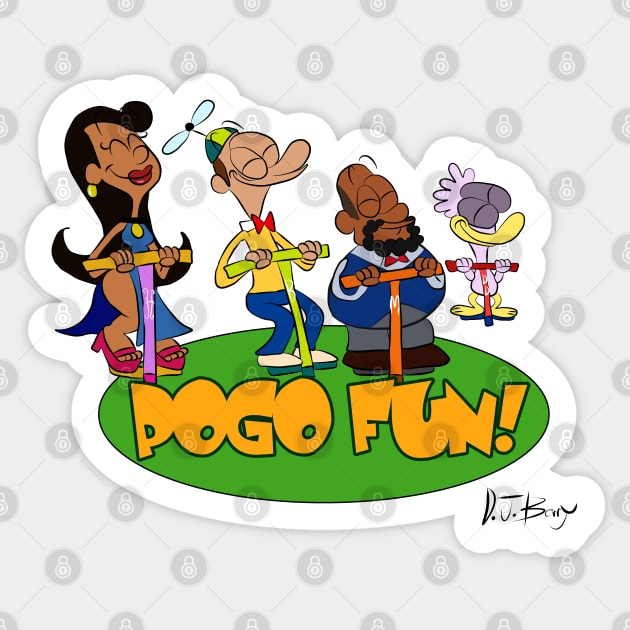 Pogo Fun! Sticker by D.J. Berry